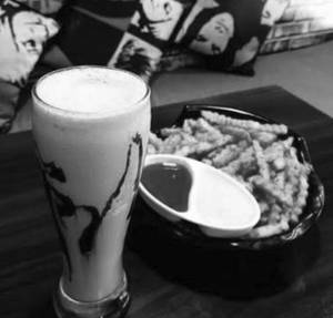 Cold Coffee and  French Fries