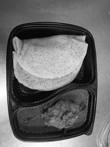 Kal Dosa With Chicken Gravy