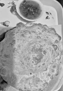 Puri with matar sabji