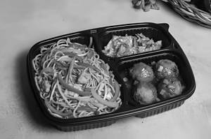 Mix Chowmein with Chicken Manchurian