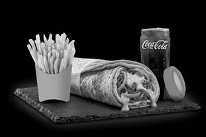 Double Egg Cheese Roll & French Fries