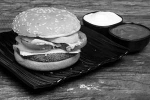 Veg mexican burger