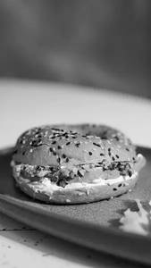 Thecha Avocado Bagel