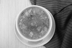 Chicken Burnt Garlic Soup