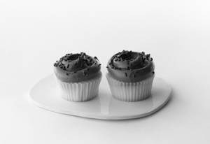 Eggless Vanilla with Chocolate Buttercream Cupcake - Pack of Two