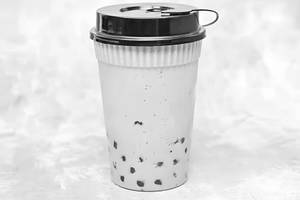 Blackcurrant milk boba