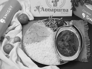 Chicken Rice Thali