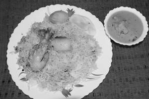 Chicken Biryani with Chicken Butter Masala [1 Piece]