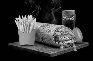 Double Chipotle Paneer Patty Wrap + French Fries + Coke