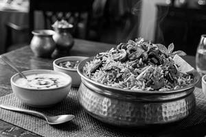 Mushroom Dum Biryani