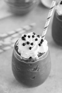 Cold Coco With Whipped Cream And Choco Chips