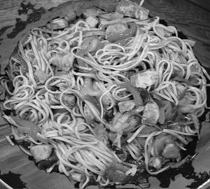 Chicken noodles