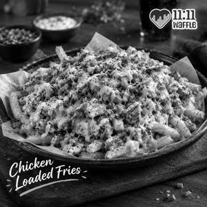 Chicken loaded fries