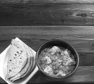 Roti matar panner
