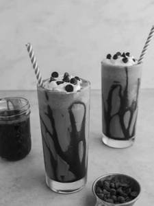 Chocolate gelato shake
