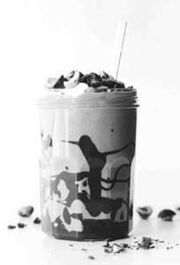 Chocolate hazelnut gelato shake