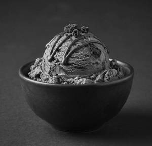 Black chocolate gelato