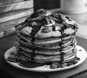 Chocolate butter pancake