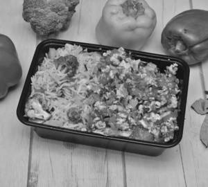 Paneer Bhurji With Brown Rice.