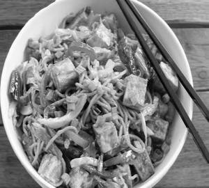 Paneer chilly and noodles