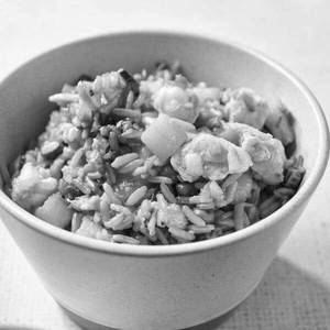 Singapore Chicken Fried Rice