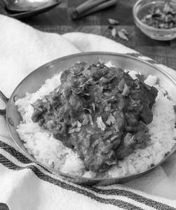 Plain Rice With Mutton Stew [2 Pieces]