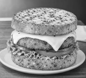 Garlic Bread Cheese Slice Burger