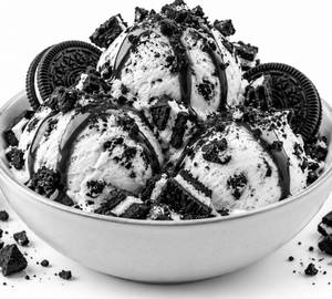 Oreo And Vanilla Ice Cream