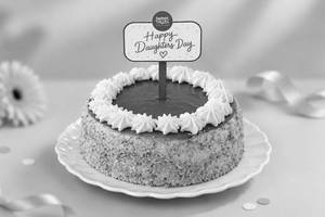 Daughter's Day Special Butterscotch Cake (500gm) (Eggless)