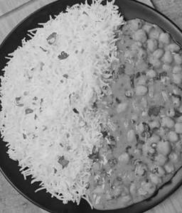 Chhole With Rice [No Onion No Garlic ]