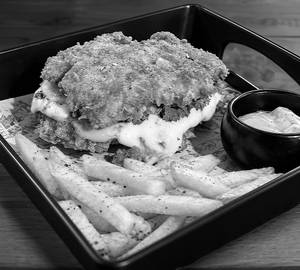 Double Down Chicken Stack Burger (No Buns)