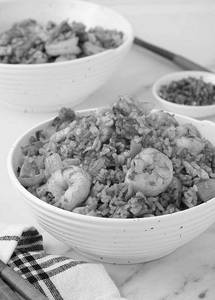 Singapore Prawns Fried Rice