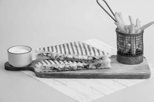 Corn, Mushroom & Cheese Sandwich