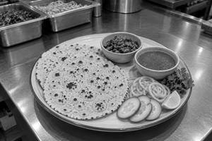 Jau Roti ( Barley Roti ) With Chatney