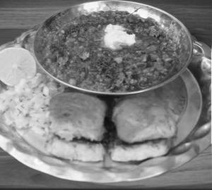 Mumbai style black Pav Bhaji