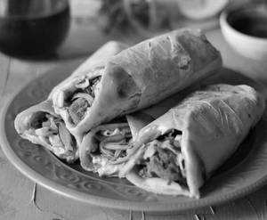Egg chicken roll
