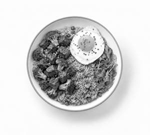 Broccoli Lamb With Fried Rice & Egg Fry