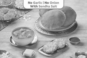 Vrat Poori & Aloo Hing 3 Course Meal (Serves 1)
