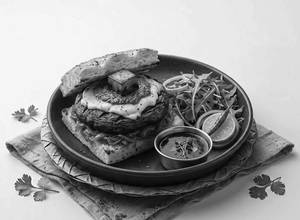 Portable mushrooms sandwich