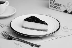 Baked Blueberry Cheesecake Slice