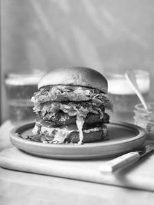 Hot Korean Gochujang Burger