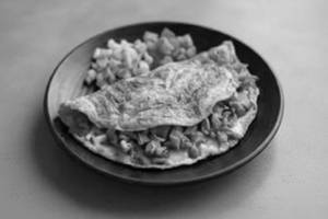 Chicken bread omlet