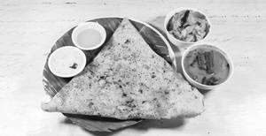 Ghee onion rava masala dosai