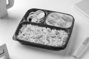 Kadhi Pakoda with Rice Lunchbox