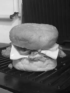Double patty chicken burger