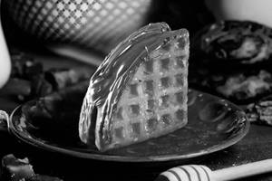 Milk choco waffle