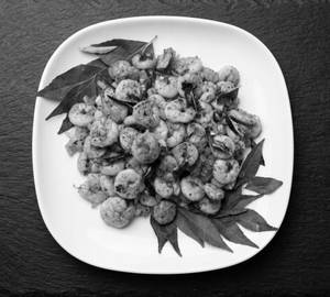 Garlic prawns dry