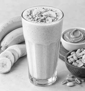 Butter Peanut Banana Shakes
