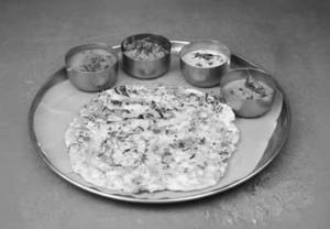 Ghee onion podi uttapam