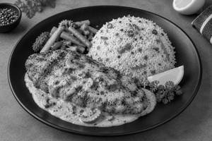 Chicken Stroganoff and Chilli Lemon Rice
